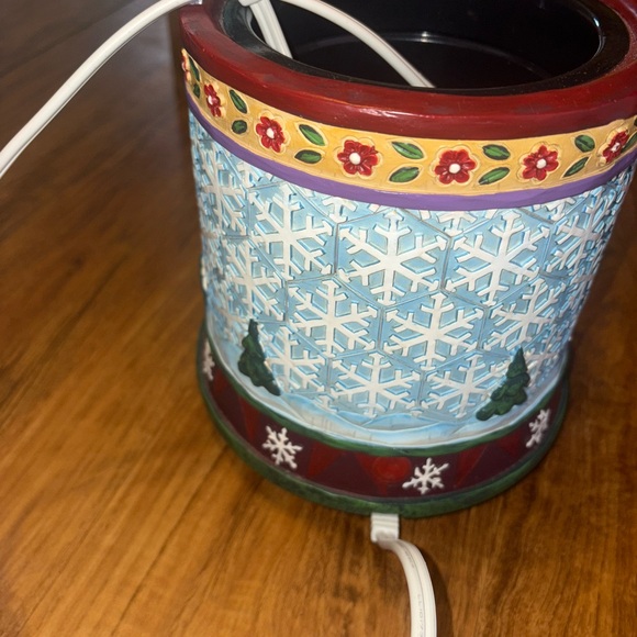 Festive Snowman Holiday candle warmer winter  Jim Shore in Box - Picture 4 of 10